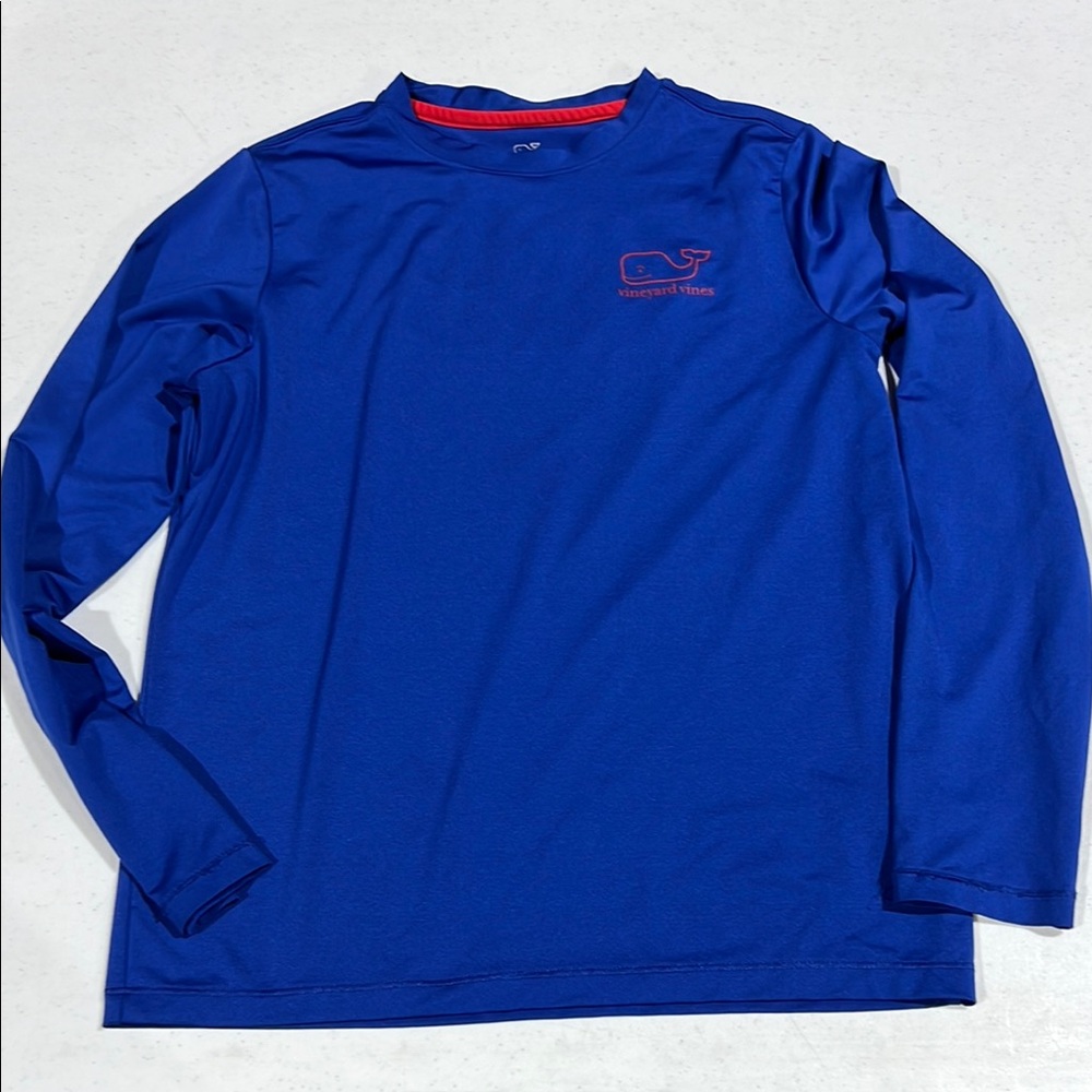 Vineyard Vines Blue Long Sleeve Shirt size 8-10 small youth
